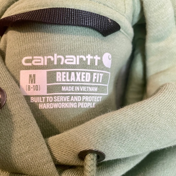Carhartt Women’s Hoodie Light Green Medium - Picture 3 of 6